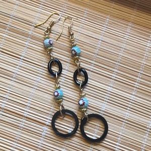 Glass Dangle Earrings